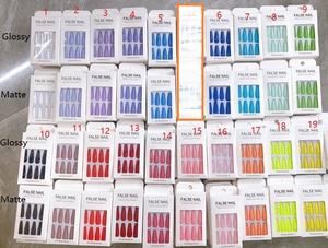 24 faux ongles longs en acrylique style <span class=keywords><strong>ballerine</strong></span>, demi-français, à presser, couvrance totale, outils de <span class=keywords><strong>manucure</strong></span> professionnels, beauté des ongles - Product Image 4