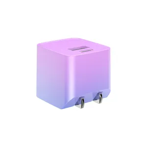 Custom Mini Travel Adapter Folded Us Plug 20W Multiple Usb Portable Travel Phone Charger