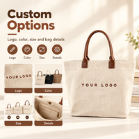 Sac fourre-tout réutilisable en velours côtelé avec poche intérieure zippée et base contrastée pour broderie personnalisée