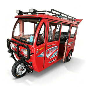 รถสามล้อไฟฟ้าสำหรับผู้โดยสารแบบปิดเต็มคัน 5 ที่นั่ง ความเร็วต่ำ - Product Image 1