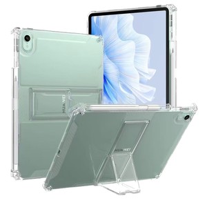 Funda de TPU con Ranura para Lápiz y Soporte para <span class=keywords><strong>Matepad</strong></span> y Redmi Serie 12.1 <span class=keywords><strong>Pulgadas</strong></span>, Protección Contra Impactos con Amortiguación de Aire, Anticaídas, Panel Plano Transparente - Product Image 5