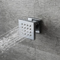 Pommeau de douche à haute pression salle de bain douche robinet mitigeur LED musique pluie système de douche avec Thermostat