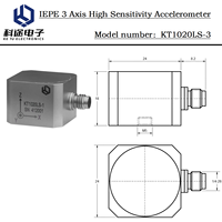 Accéléromètre triaxial IEPE/ICP 500mV/g, capteur d'accélération des vibrations pour surveillance moteur, transducteur piézoélectrique 3 axes ±10g