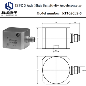 Iepe เซ็นเซอร์ความเร่งเพียโซอิเล็กทริกสามแกนเครื่องส่งสัญญาณ ICP ตัวแปลงสัญญาณการวัดการสั่นสะเทือนการตรวจสอบด้วยคลื่นไหวสะเทือนแบบไมโครแผ่นดินไหว - Product Image 2