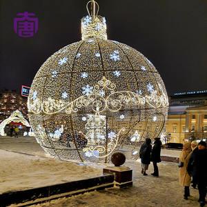 Arco de luces LED 3D impermeable para exteriores, adorno gigante con estructura de alambre para centros comerciales - Product Image 4