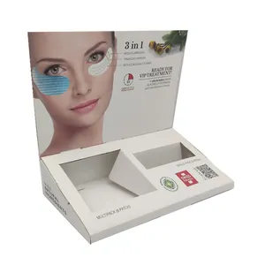 Custom Paper Cardboard Cosmetic Counte Display Box Shelf Ready Packaging Box Retial Snack Food Pack Lipstick Box