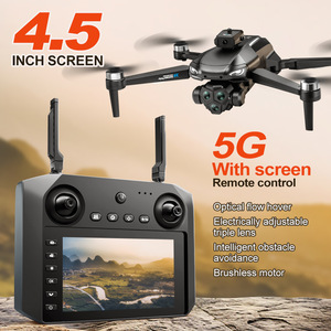 Dropshipping Shopify 4.5 Inch Screen <b>Remote</b> Brushless Aircraft Three <b>Camera</b> Aerial Quadcopter Electronic Speed Control - Product Image 3