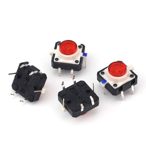 Tùy chỉnh 12x12 mét ánh sáng-up Tactile chuyển đổi momentary <span class=keywords><strong>push</strong></span> <span class=keywords><strong>button</strong></span> chuyển 6pin Dip chiếu sáng thiết bị chuyển mạch với đèn <span class=keywords><strong>LED</strong></span> - Product Image 3