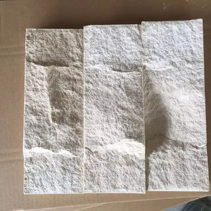 Carrelage en pierre de calcaire beige de qualité supérieure, pierre de culture fendue, pour revêtement mural extérieur de villa moderne, résistant à l'eau et durable - Product Image 5