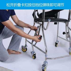 <b>Elderly</b> <b>Walker</b> With Wheels Height Adjustable For Rehabilitation And Mobility Assistance - Product Image 3
