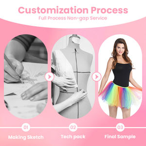 Jupe <span class=keywords><strong>tutu</strong></span> <span class=keywords><strong>arc</strong></span>-<span class=keywords><strong>en</strong></span>-<span class=keywords><strong>ciel</strong></span> pour adultes, fournitures <span class=keywords><strong>en</strong></span> vrac pour les défilés de fierté américains et européens et les fêtes d'Halloween - Product Image 2