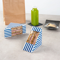 Vente en gros de boîtes à gâteaux, pizza, pâtisserie recyclables et personnalisées, contenant alimentaire, boîte à sandwich en papier triangle avec fenêtre