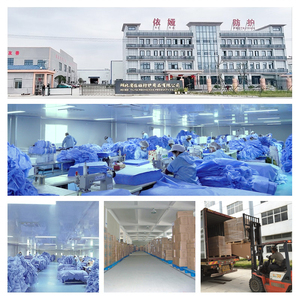 Combinaison de protection jetable non tissée colorée pour <span class=keywords><strong>atelier</strong></span>, sans pieds, avec impression de logo - Product Image 4