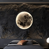 Postmoderne moderne en fer forgé Led applique salon créatif lune chevet atmosphère éclairage décoration intérieure LED