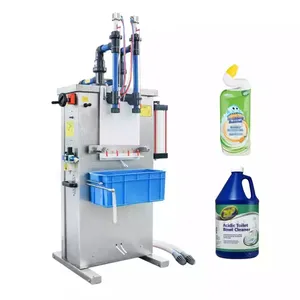 Semi-automatic double head special corrosive liquid sterilizing water filling machine