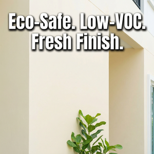 Peinture de finition verte, écologique, à faible odeur, faibles émissions, non toxique, pour murs extérieurs de bâtiments résidentiels. - Product Image 3