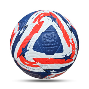 Ballons de football en PU de haute qualité, taille 5, thermocollés, pour l'entraînement des équipes de football, ballons de football laminés pour les matchs - Product Image 1