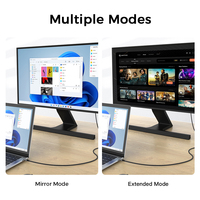 Cable USB Tipo C a UHD UNIEAN, Adaptador de Video 8K 60Hz, Conversor de Pantalla Ultra HD, Compatible con Laptop, Monitor, Proyector