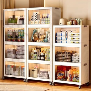 Armario de Almacenamiento con Ruedas, Organizador de Plástico Multicapa para Ropa, Fórmula para Bebés, Hogar, Sala de Estar, Dormitorio - Product Image 3