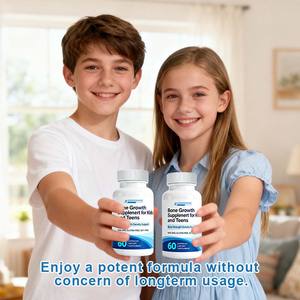 Complément alimentaire pour la croissance osseuse pour enfants et adolescents, capsules de croissance en hauteur, mélange de calcium, vitamine D3 et zinc, pilules, OEM ODM, marque privée - Product Image 6