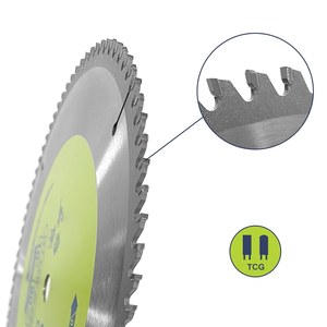 Công Nghiệp 10-Inch 100T Nhôm Kim Loại Màu Cắt Thông Tư Saw Blade 5/8-Inch Chi Nhánh Tcg Miter/Bảng Saw Blade Turbo - Product Image 5