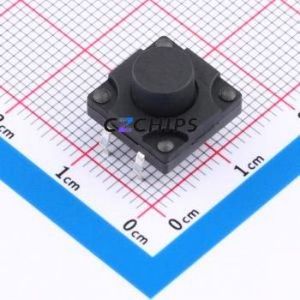 K2-1841DP-H4SW-02 Tactile Switch Through hole-4P,12x12mm Switch Single Pole Single Throw Round Button 2.5N Through Hole - Product Image 1