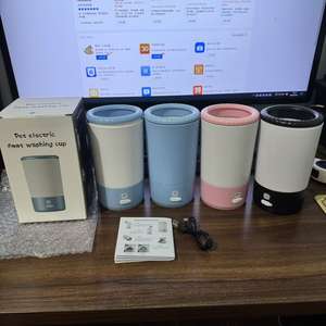 Material plástico no tóxico y respetuoso con el medio ambiente adecuado para perros y gatos Diseño impermeable Taza de lavado de pies para mascotas - Product Image 4