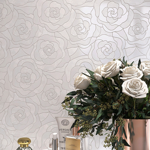 Gạch Khảm Đá Cẩm Thạch Màu Trắng Gạch Ốp Tường Phòng Tắm Nghệ Thuật Gạch Ốp Hoa Sàn Phòng Khách - Product Image 2