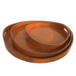 New Product Lacquer Trays - Large Round Lacquer Tray Handcrafted Made in Viet Nam - Product Image 3