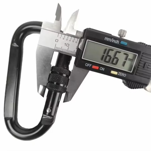 Strong Oval Carabiner in Black Color / Spring <b>Snap</b> <b>Hook</b> - Product Image 5