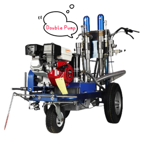 Lạnh phun pit tông bơm đôi súng đánh dấu máy tay đẩy đường lĩnh vực đường thủy lực đường đánh dấu xe sơn đánh dấu máy - Product Image 4