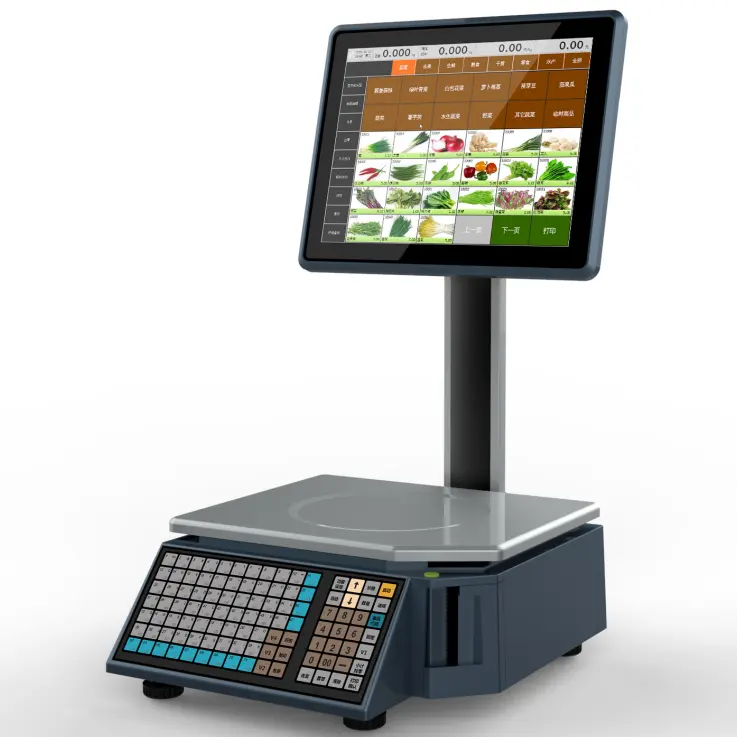 Новые Весы с сенсорным экраном для ПК, весы для печати этикеток