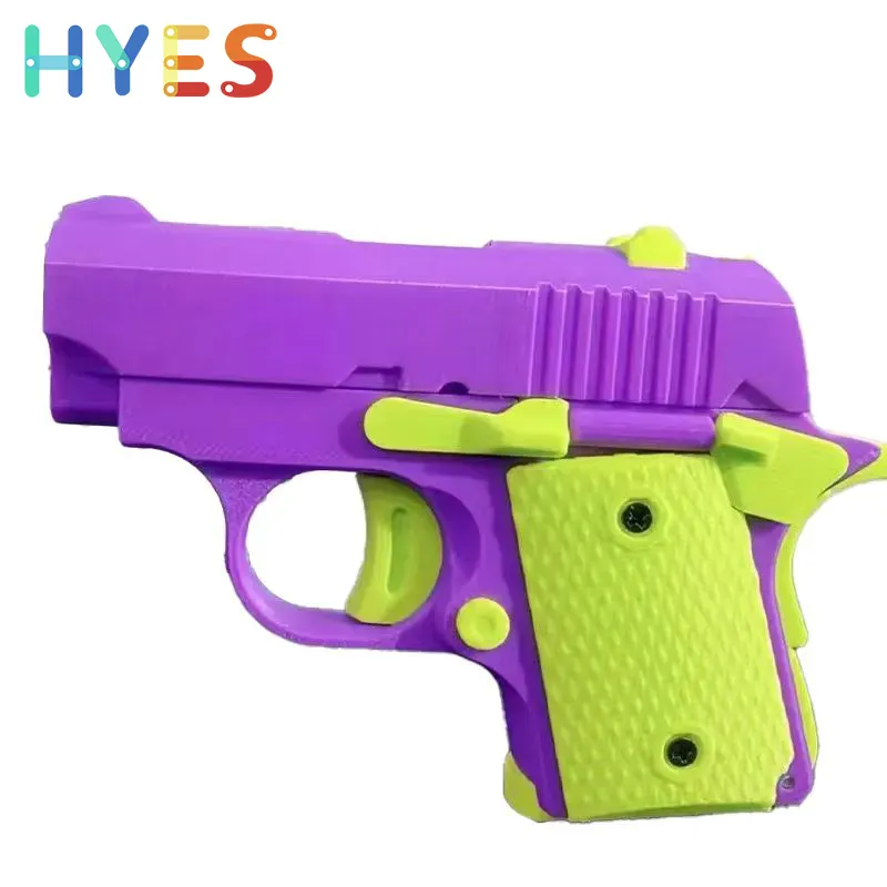 Huiye Offres Spéciales Mini 1911 modèle jouet pistolet pas de feu élastique lanceur pistolet amusant décompression gravité carotte pistolet jouets pour enfants