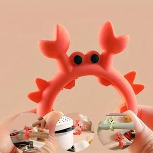 Repose-cuillère en silicone Gadget <span class=keywords><strong>de</strong></span> cuisine en forme <span class=keywords><strong>de</strong></span> <span class=keywords><strong>crabe</strong></span> Porte-cuillère anti-brûlure Porte-spatule anti-débordement Clip pour ustensile <span class=keywords><strong>de</strong></span> cuisine - Product Image 6