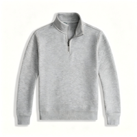 Veste décontractée pour homme, nouvelle collection automne-hiver, coupe slim, tricotée, col montant, demi-zip, style sportif.