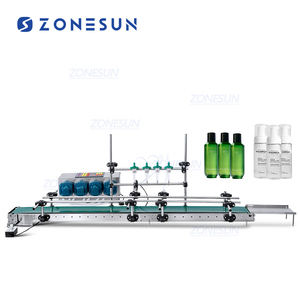 Pompe péristaltique de bureau à quatre têtes ZS-DTPP100C4, machine de remplissage automatique de flacons d'huiles essentielles et de cosmétiques - Product Image 1