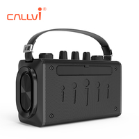 Callvi W7 gitar için taşınabilir UHF kablosuz Karaoke mikrofonlu hoparlör amplifikatör