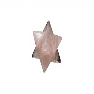 Vente en gros de pierres semi-précieuses sculptées et gravées en quartz rose étoilé Markaba, pour la méditation, l'énergie positive, le Reiki, le Feng Shui, etc. - Product Image 5
