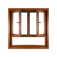 Fenêtres pliantes modernes en bois à haute valeur R avec verre trempé pour appartement
