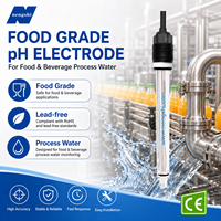 Électrode pH de qualité alimentaire sans plomb pour l'eau des process alimentaires et des boissons Sonde pH Capteur pH