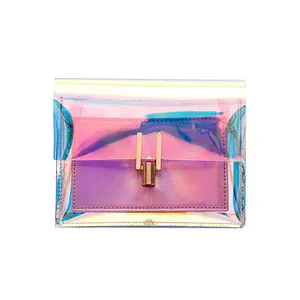ZB177-2020AW оптовая продажа, модный бренд, распродажа, Модная красочная Прозрачная ПВХ-Неон цепи женские кошельки сумки маленькие прозрачные сумки для женщин