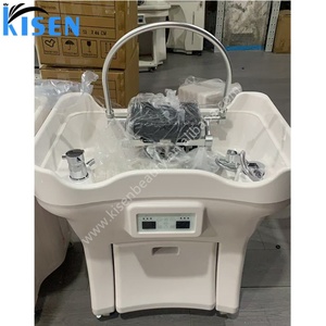 Kisen Bac à shampoing multifonctionnel Zen-flow japonais pour spa capillaire, design sans tuyauterie, Or Argent, pour traitement capillaire en salon - Product Image 6
