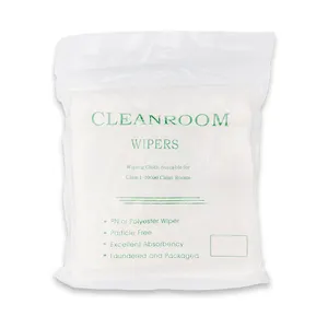 सफाई पोंछ माइक्रो कपड़ा 4009 Cleanroom कक्षा 100-10000 वाइपर शीट पैकेज भीतरी बैग 100 PCS Cleanroom Wipers