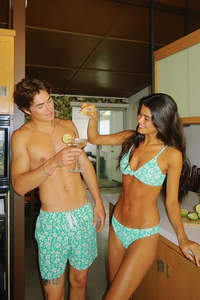 Costume da bagno da uomo a vita media, taglie forti, con stampa floreale estiva, traspirante, ad asciugatura rapida, ideale per piscina e vacanze - Product Image 3