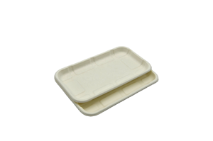 Assiette de service rectangulaire compostable de 7 pouces en bagasse, écologique, en fibre de canne à sucre, jetable, pour la restauration et l'hôtellerie - Product Image 6
