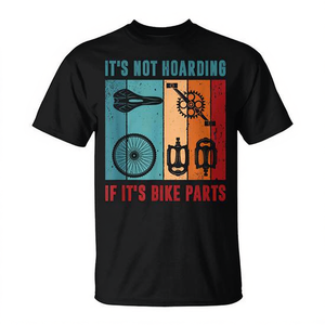 C'est pas du stockage, c'est du ramassage de pièces de vélo - T-shirt de mécanicien de vélo unisexe pour adulte à manches courtes et col rond avec impression sérigraphiée - Product Image 2