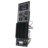 Amplificateur de puissance 250W RMS, pleine gamme, mixeur intégré, classe AB, amplificateur professionnel dédié aux systèmes de haut-parleurs, USB, SD, LCD