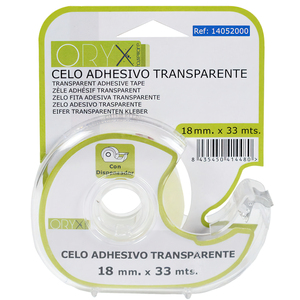 Nastro Adesivo Trasparente 18 mm x 33 m con Dispenser - Product Image 1