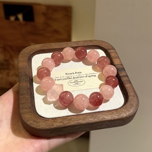 Bracelet en Aventurine Naturelle, Jade, Tourmaline, Œil de Tigre, Cristal de Guérison, Bois d'Agar, Bijou Spirituel Ajustable, Vente en Gros pour Femmes - Product Image 1