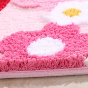 Alfombras de Baño de Microfibra con Diseño de Fresa, Imitación de Cachemira, para Baño, Dormitorio, Pasillo, Entrada - Product Image 4